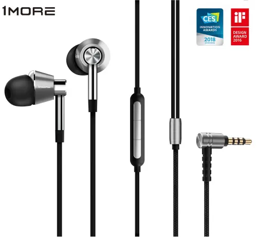 Xiaomi 1MORE E1001 Triple Driver Kulak İçi Kulaklık Gümüş - 1MORE Türkiye Garantili