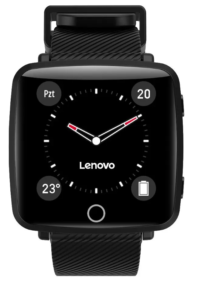 Lenovo HW25P Adımsayar Suya Dayanıklı Siyah Akıllı Saat - Lenovo Life Türkiye Garantili