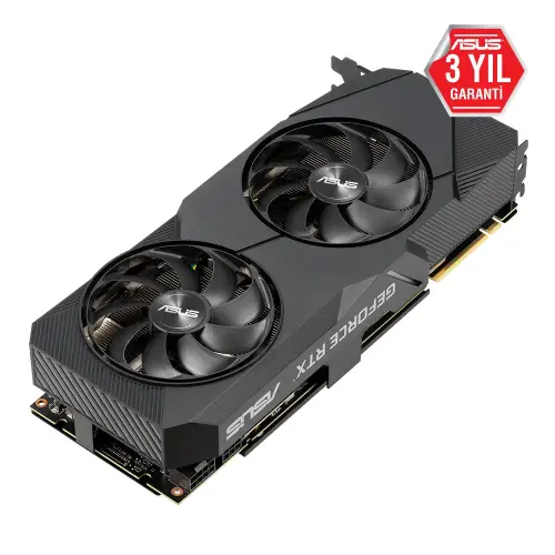 Asus DUAL-RTX2070S-8G-EVO GeForce RTX 2070 Super 8GB GDDR6 256Bit DX12 Gaming (Oyuncu) Ekran Kartı