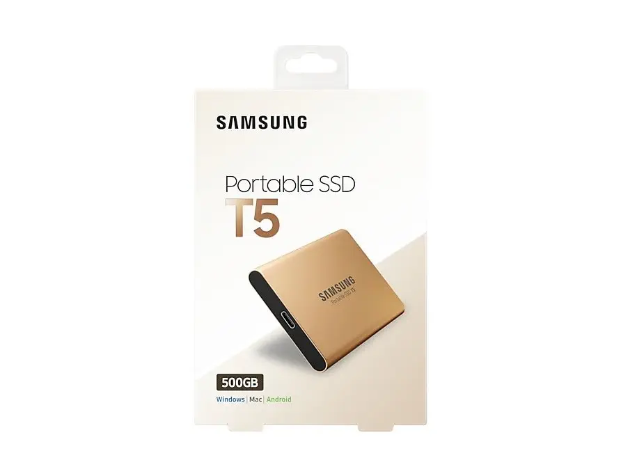 Samsung T5 500GB 2.5″ USB 3.1 Siyah Taşınabilir SSD Disk - MU-PA500G/WW