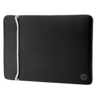 HP 14″ Neopren Ters Çevrilebilir Siyah Gümüş Kılıf - 2UF61AA