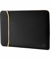 HP 14″ Neopren Ters Çevrilebilir Siyah Gold Kılıf - 2UF59AA