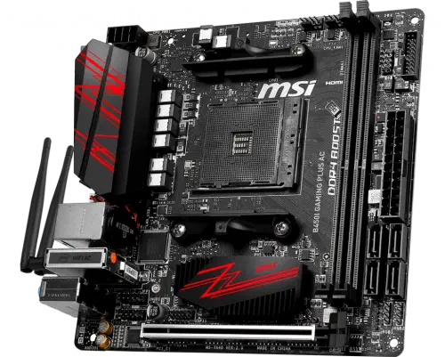 MSI B450I Gaming Plus AC AMD B450 Soket AM4 DDR4 3466(O.C.)MHz Mini-ITX Gaming Anakart