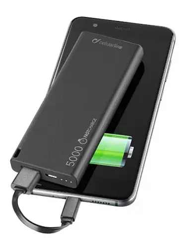 CellularLine FreePower Slim 5000 mAh Siyah Taşınabilir Şarj Cihazı - Distribütör Garantili