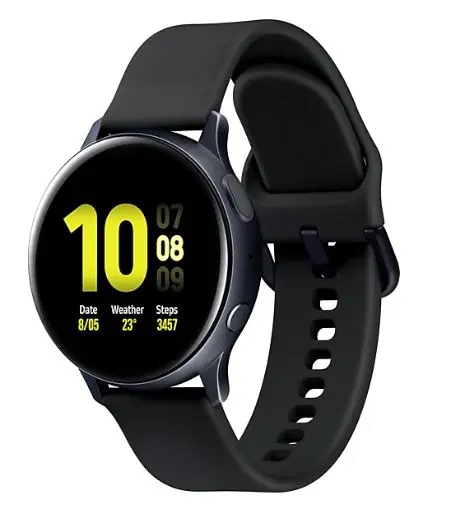 Samsung Galaxy Watch Active2 44mm Aluminyum Mat Siyah SM-R820NZKATUR Akıllı Saat - Distribütör Garantili