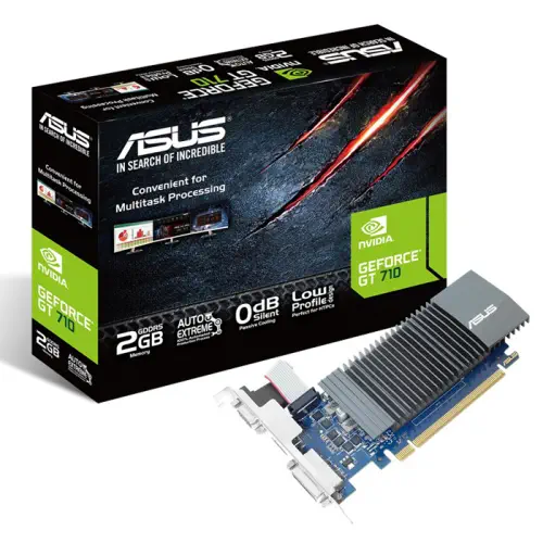 Asus GT710-SL-2GD5 GeForce GT 710 2GB GDDR5 64Bit DX12 Ekran Kartı