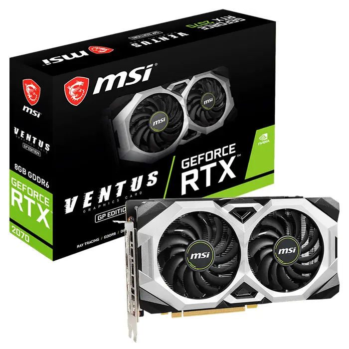 MSI GeForce RTX 2070 VENTUS GP 8GB GDDR6 256Bit DX12 Gaming Ekran Kartı