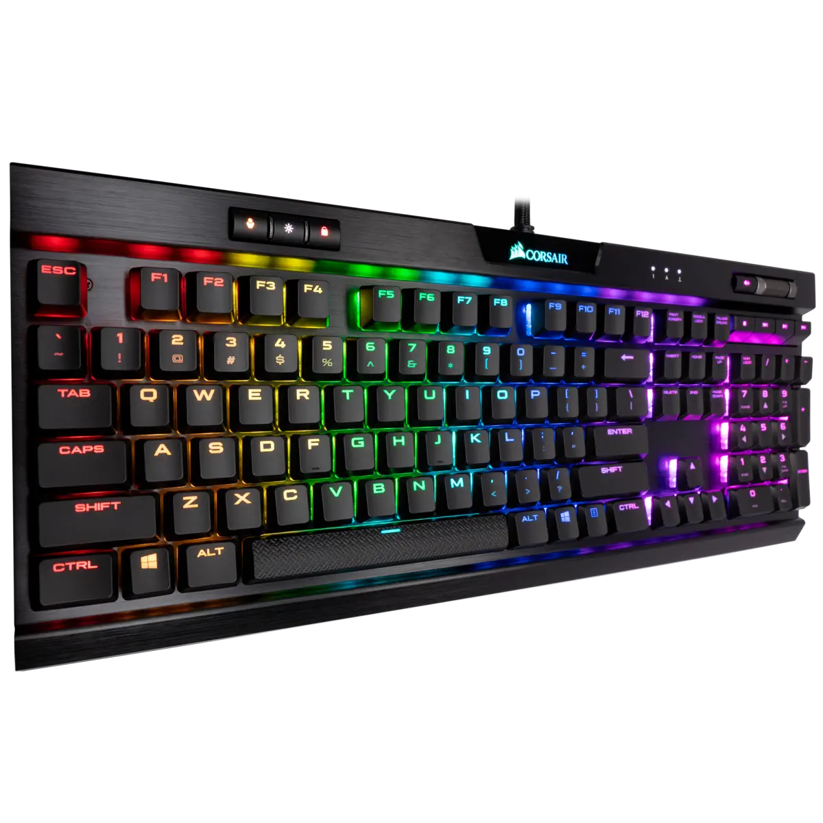Corsair K70 RGB MK.2 RapidFire CH-9109018-TR Cherry MX Low Profile Speed TR Q Mekanik Kablolu Gaming Klavye