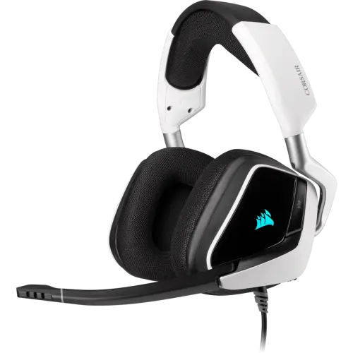 Corsair Void RGB Elite USB Beyaz CA-9011204-EU 7.1 Surround Mikrofonlu Kablolu Gaming Kulaklık