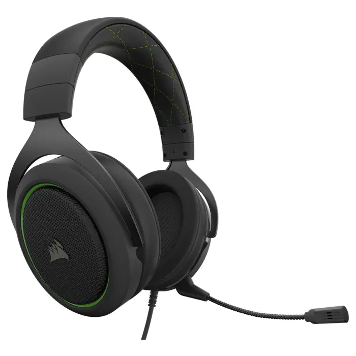 Corsair HS50 Pro Stereo Yeşil CA-9011216-EU Mikrofonlu Kablolu Gaming Kulaklık