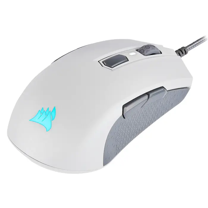 Corsair M55 RGB Pro Ambidextrous Multi-Grip Beyaz 12.400 DPI 8 Tuş Optik USB Kablolu Gaming Mouse - CH-9308111-EU