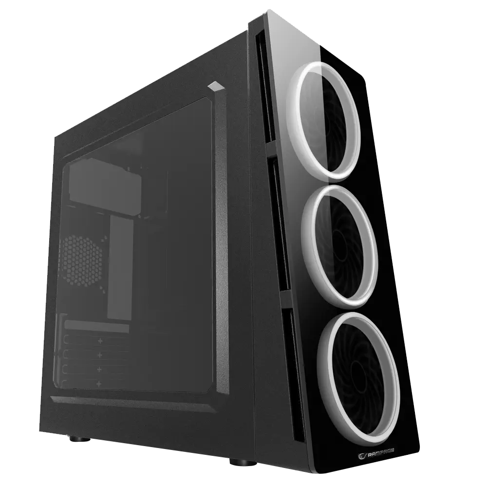 Everest Rampage X-Core HD Audio USB 3.0 Pencereli ATX Siyah Mini Tower Gaming Kasa