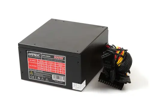 Everest EPS-600A 600W Aktif PFC 12cm Fanlı Power Supply