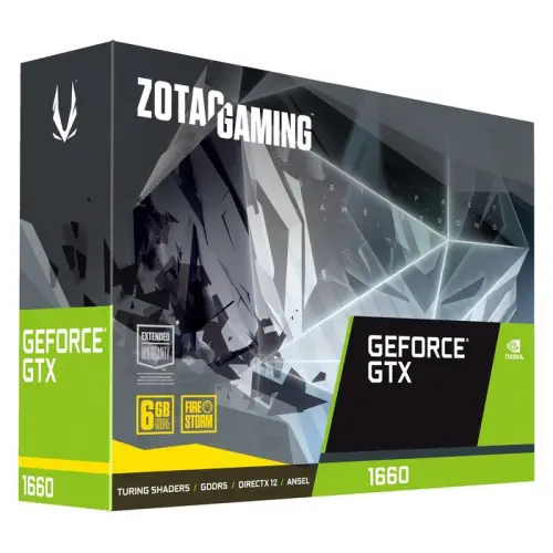Zotac Gaming GeForce GTX 1660 Twin Fan ZT-T16600K-10M 6GB GDDR5 192Bit DX12 Gaming Ekran Kartı