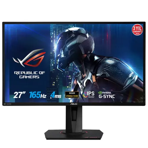 Asus ROG Swift PG279QE 27″ 4ms 165Hz G-Sync Flicker-Free IPS WQHD Gaming Monitör