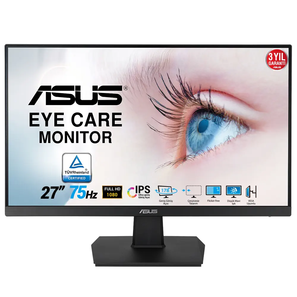 Asus VA27EHE 27″ 5ms 75Hz Adaptive-Sync Flicker-Free IPS Full HD Gaming Monitör