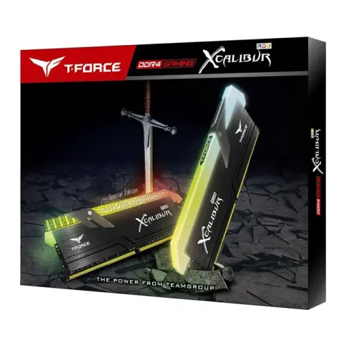 Team T-Force Xcalibur RGB 16GB (2x8GB) DDR4 4000MHz CL18 Siyah Gaming Ram - TF5D416G4000HC18JDC01