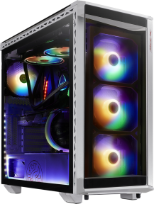 XPG Battlecruiser Temperli USB 3.0 E-ATX Mid-Tower Beyaz Gaming (Oyuncu) Kasa (BATTLECRUISER-WHCWW)