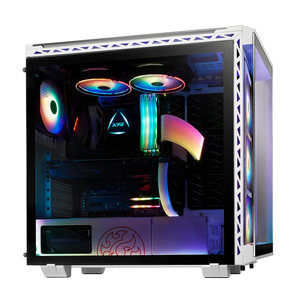 XPG Battlecruiser Temperli USB 3.0 E-ATX Mid-Tower Beyaz Gaming (Oyuncu) Kasa (BATTLECRUISER-WHCWW)