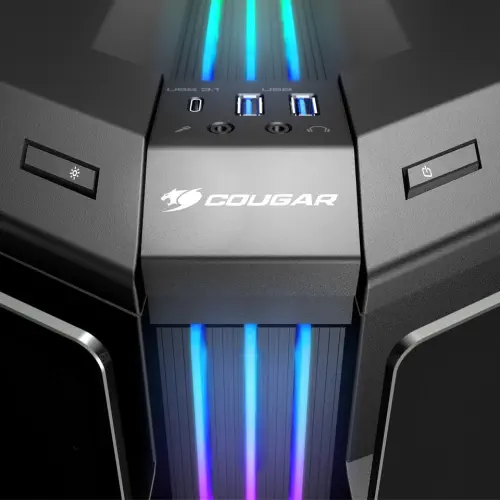 Cougar Gemini T RGB CGR-6KMTB-RGB Pencereli ATX Mid-Tower Gaming Kasa