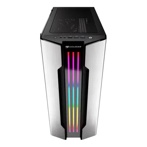 Cougar Gemini S Silver RGB CGR-5BMBS-RGB USB 3.0 Temperli Cam E-ATX Mid-Tower Gaming Kasa