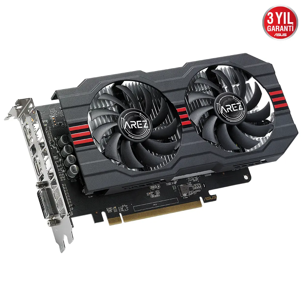 Asus AREZ-RX560-O4G-EVO AMD Radeon RX 560 4GB GDDR5 128Bit DX12 Gaming Ekran Kartı