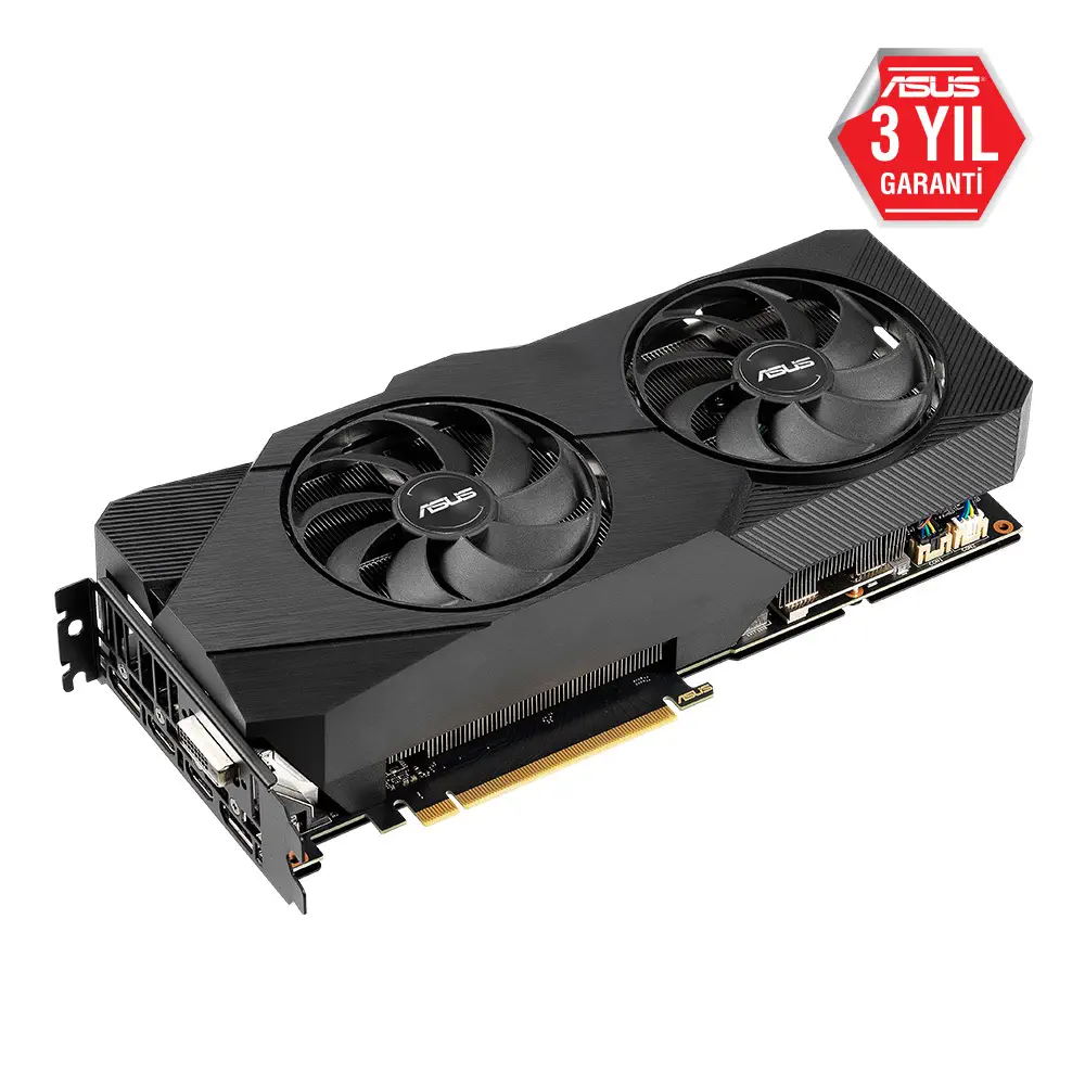 Asus Dual-RTX2070-8G-EVO GeForce RTX 2070 8GB GDDR6 256Bit DX12 Gaming Ekran Kartı