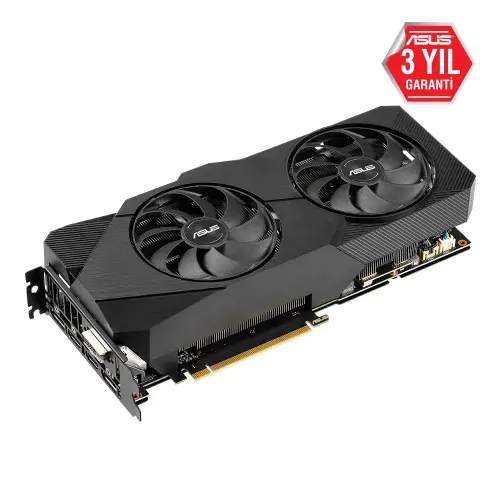 Asus Dual-RTX2070-8G-EVO GeForce RTX 2070 8GB GDDR6 256Bit DX12 Gaming Ekran Kartı