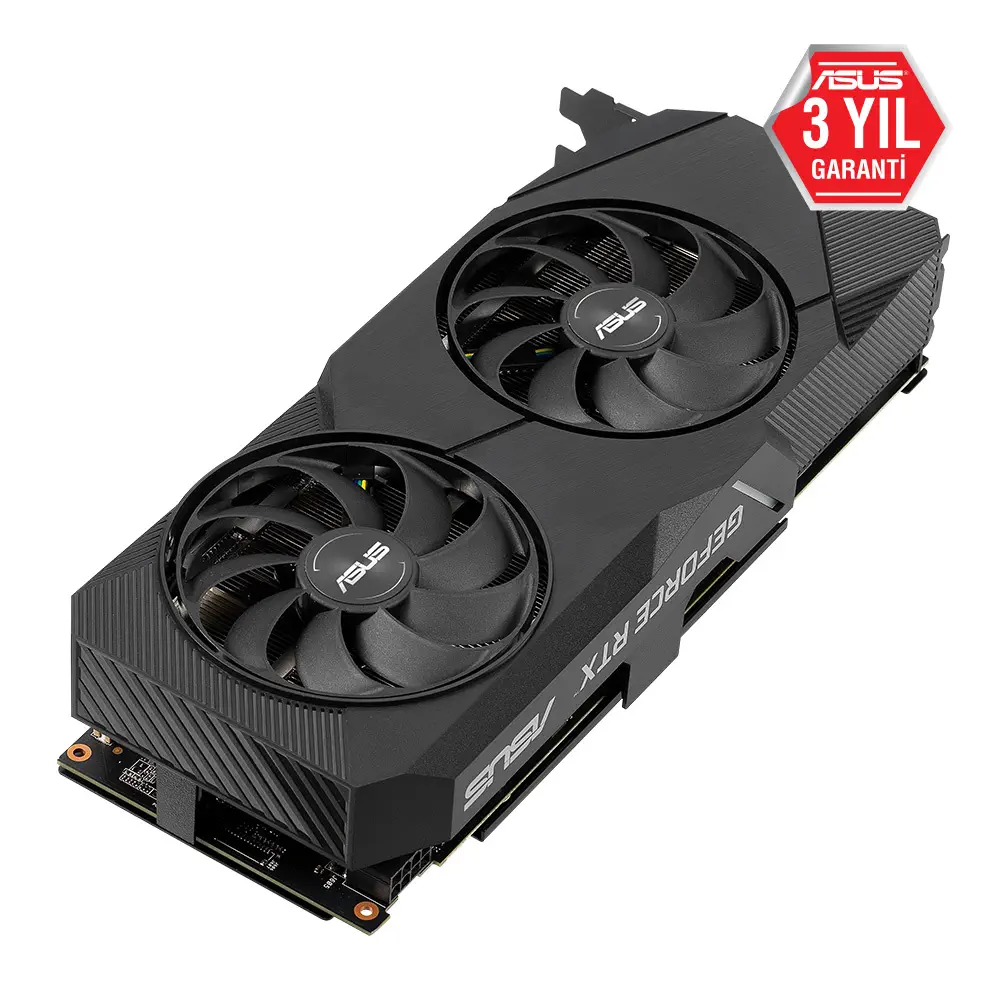 Asus Dual-RTX2070-8G-EVO GeForce RTX 2070 8GB GDDR6 256Bit DX12 Gaming Ekran Kartı