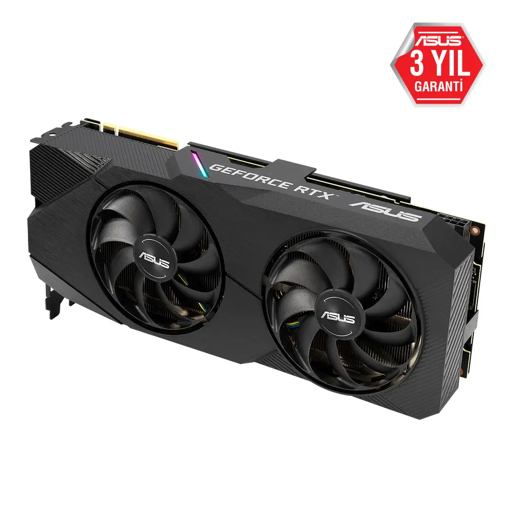 Asus Dual-RTX2070-8G-EVO GeForce RTX 2070 8GB GDDR6 256Bit DX12 Gaming Ekran Kartı