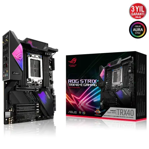 Asus ROG Strix TRX40-E Gaming AMD TRX40 Soket sTRX4 DDR4 4666(OC)Mhz ATX Gaming Anakart