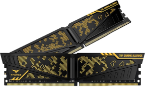 Team T-Force Vulcan TUF Gaming Alliance 16GB (2x8GB) 3200MHz CL16 DDR4 Gaming Ram (TLTYD416G3200HC16CDC01)