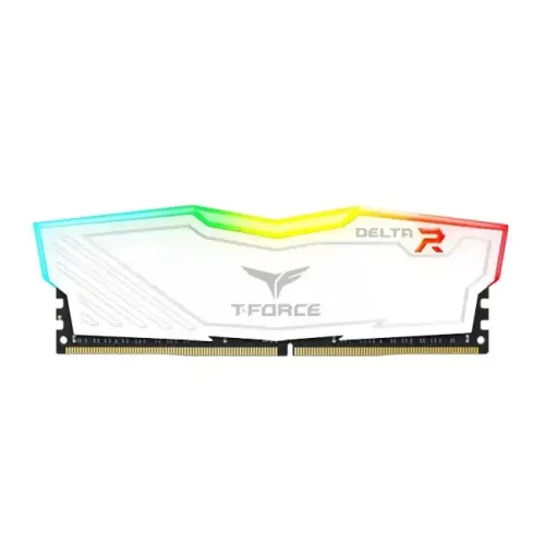 Team T-Force Delta RGB White 8GB (1x8GB) 3200MHz CL16 DDR4 Gaming Ram (TF4D48G3200HC16F01)