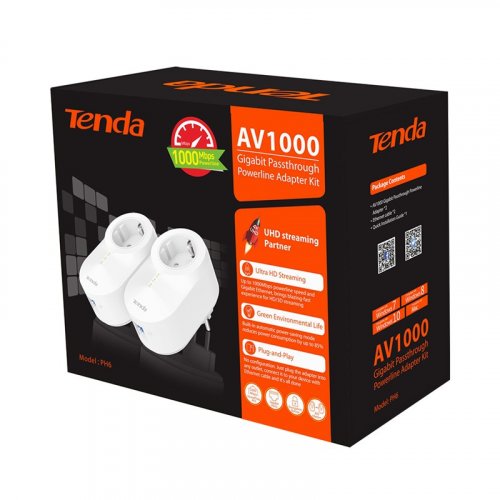Tenda PH6 Kit AV1000 Gigabit Powerline Adaptörü
