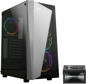 Zalman S4-PLUS(BL) 600W RGB Fan USB 3.0 Siyah ATX Mid-Tower Gaming Kasa