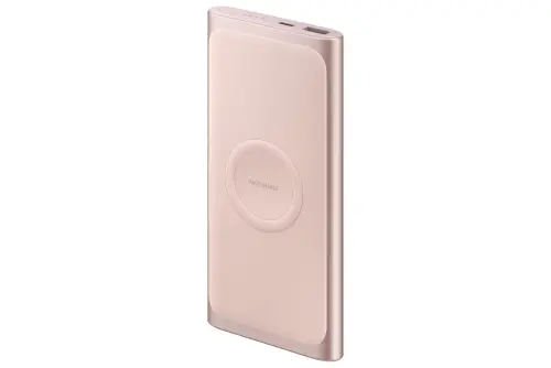 Samsung EB-U1200CPEGWW 10.000 mAh Pembe Kablosuz Hızlı Şarj Cihazı Powerbank