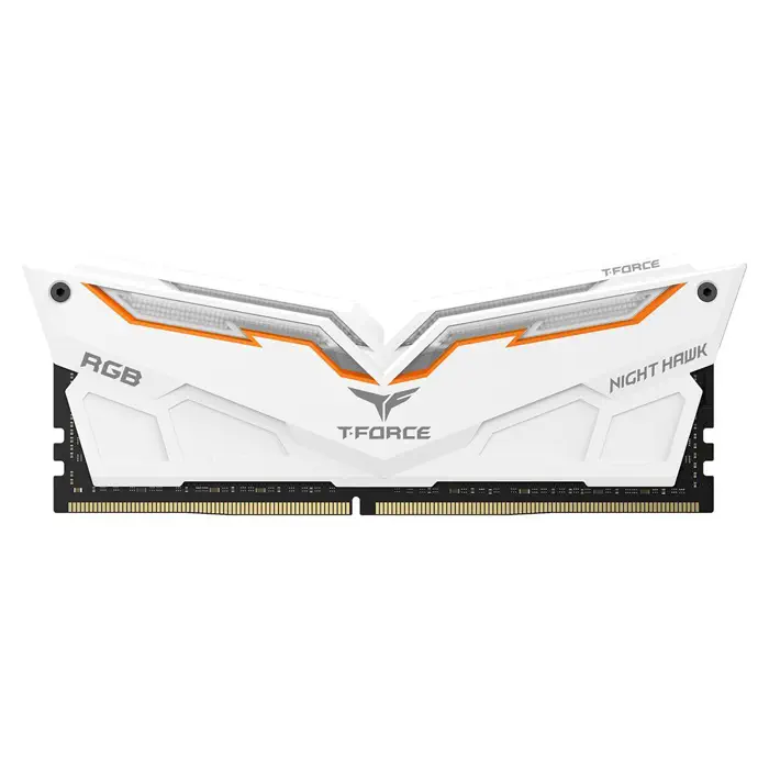Team T-Force Night Hawk RGB White 16GB (2x8GB) 3200MHz CL16 DDR4 Gaming Ram (TF15D416G3200HC16CDC01)