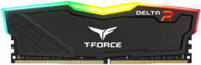 Team T-Force Delta RGB Black 8GB (1x8GB) 3200MHz CL16 DDR4 Gaming Ram (TF3D48G3200HC16F01)