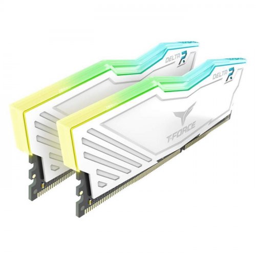 Team T-Force Delta RGB White 16GB (2x8GB) 3200MHz CL16 DDR4 Gaming Ram (TF4D416G3200HC16FDC01)