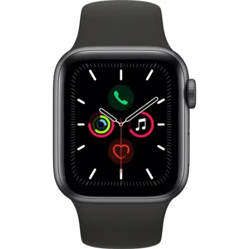 Apple Watch Seri 5 40mm GPS Space Grey Alüminyum Kasa ve Siyah Spor Kordon MWV82TU/A