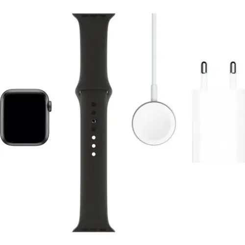 Apple Watch Seri 5 40mm GPS Space Grey Alüminyum Kasa ve Siyah Spor Kordon MWV82TU/A