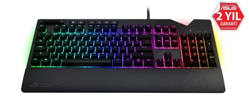 Asus ROG Strix Flare Aura Sync RGB Cherry MX Blue Mekanik Gaming Klavye