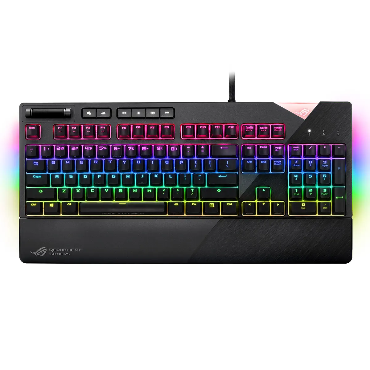 Asus ROG Strix Flare Aura Sync RGB Cherry MX Blue Mekanik Gaming Klavye