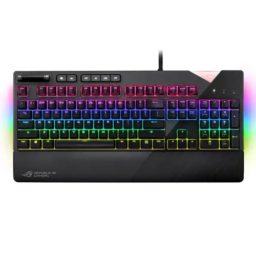 Asus ROG Strix Flare Aura Sync RGB Cherry MX Blue Mekanik Gaming Klavye