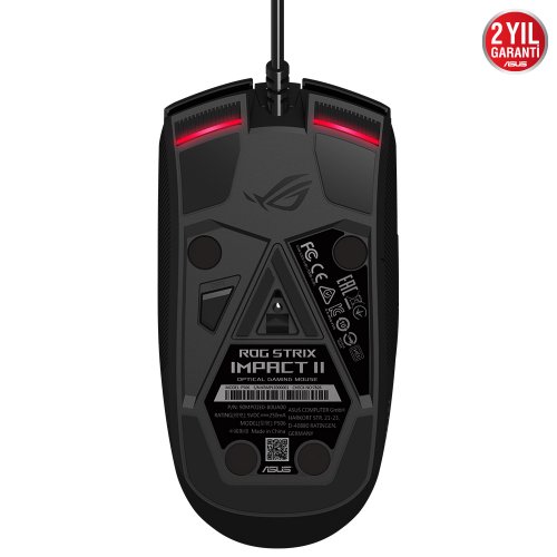 Asus ROG Strix Impact II 6200 DPI 6 Tuş Optik RGB Kablolu Gaming (Oyuncu) Mouse