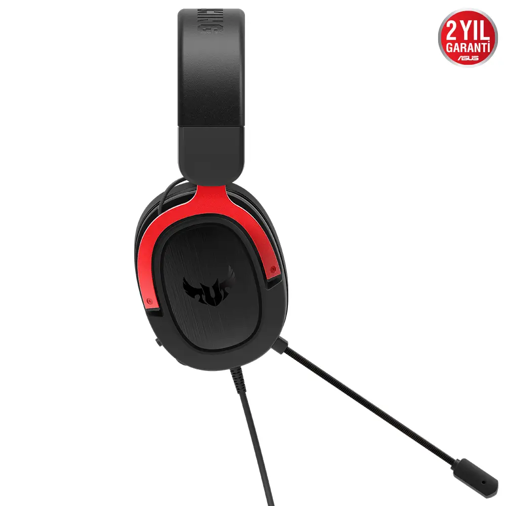 ASUS TUF Gaming H3 Red 7.1 Surround 3.5mm Kablolu Gaming (Oyuncu) Kulaklık
