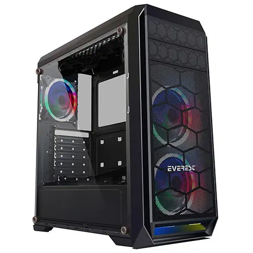 Everest Metafor K700 3x12cm Rainbow Fanlı USB 3.0 ATX Mid-Tower Gaming Kasa