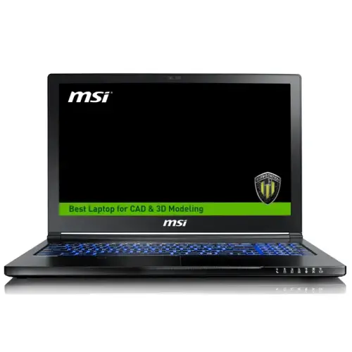 MSI WS63 8SK(VPRO)-012TR i7-8850H 2.60GHz 32GB 1TB 256GB SSD 6GB Quadro P3200 15.6″ Full HD Win10 Pro Notebook