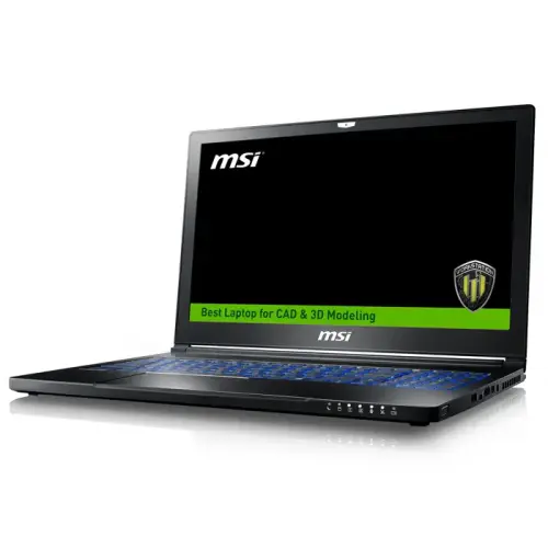 MSI WS63 8SK(VPRO)-012TR i7-8850H 2.60GHz 32GB 1TB 256GB SSD 6GB Quadro P3200 15.6″ Full HD Win10 Pro Notebook