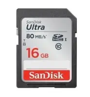 SanDisk 16GB Ultra SDHC UHS-I SDSDUNC-016G-GN6IN Class 10 SD Bellek Kartı